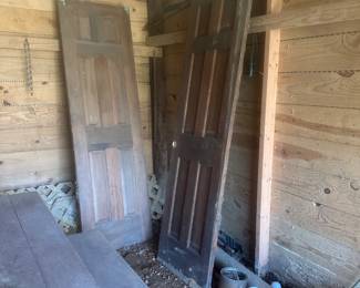 Two solid wood closet doors.  $60 each 