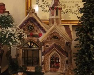 Victoria Falls Porcelain Lighted Church