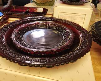 More Avon 1876 Cape Cod Ruby Red Collection