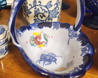 Hand Painted Basket