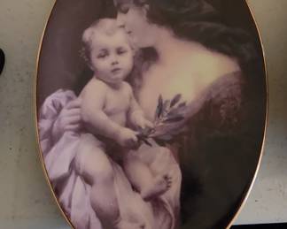 Madonna & Child TBN 2003 Limited Edition Christmas Mini-Collector Plate & Stand