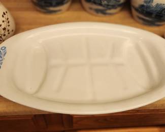 Vintage Corning Ware “Blue Cornflower” Large Oval Meat Serving Platter