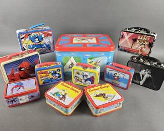 Lot 72 | Vintage Lunch Tins, Curious George, Marvel & More!