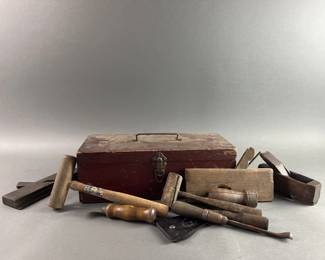 Lot 33 | Vintage Toolbox with Tools