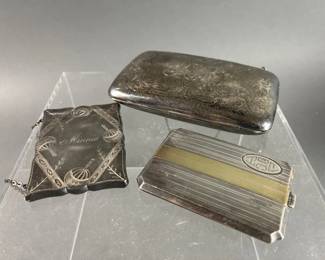 Lot 124 | Antique Sterling Silver Cases