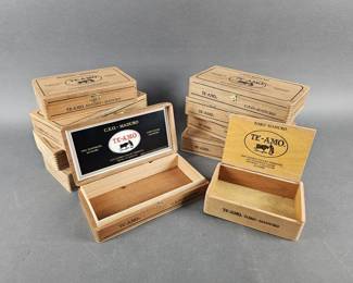 Lot 127 | Vintage TE-AMO Cigar Boxes