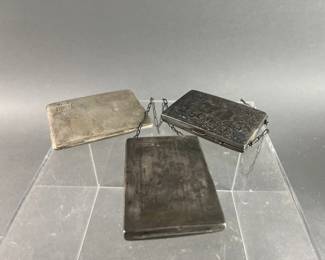 Lot 117 | Vintage Sterling Silver Cigarette Cases