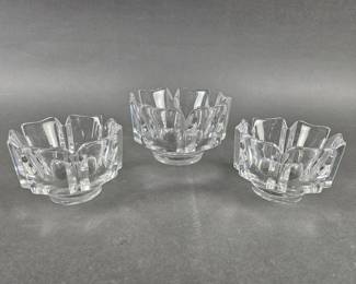 Lot 139 | Vintage Orrefors Crystal Corona Bowls