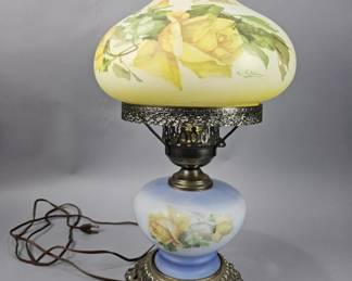 Lot 239 | Vintage MCM Hurricane Lamp