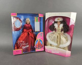 Lot 61 | Vintage Very Velvet & Winter Fantasy Barbie's