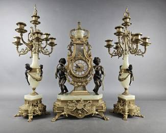Lot 330 | Vtg High End Franz Hermle Brevettato Candelabra