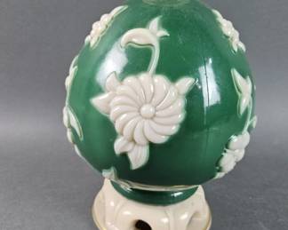 Lot 295 | Vintage Aladdin Pink & Green Alacite Lamp Base