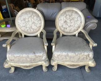 Lot 332 | Pair Of French Provencial Balloon Chairs