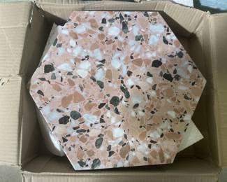 Lot 362 | 6 New Boxes Terrazzo Earth Tiles