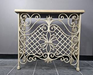 Lot 353 | Vintage Scroll Console Table