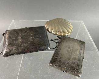 Lot 134 | Vintage Sterling Solver Compacts & Cases