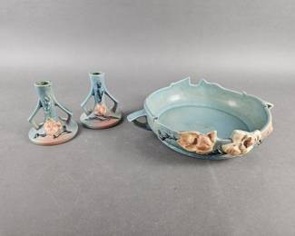 Lot 214 | Vintage Roseville Pottery Console Bowl & More!