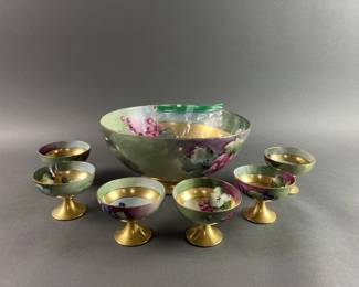 Lot 30 | Vintage German Punchbowl & Cups