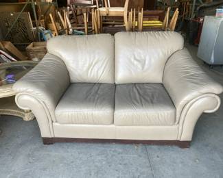 Lot 333 | Leather Loveseat