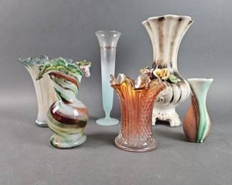Lot 280 | Carnival Glass and Other Vases