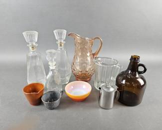 Lot 313 | Vintage Decanters, Pitchers & More!