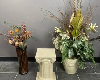 Lot 347 | Faux Floral Decor & More