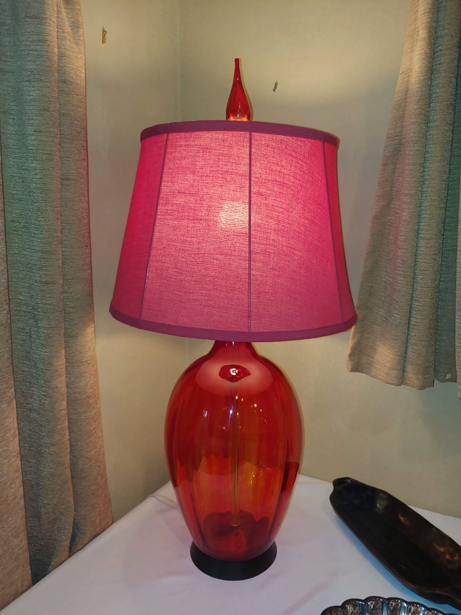 Blenko Lamp LP-10 Tangerine