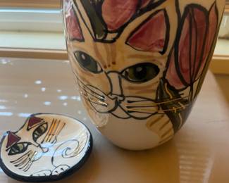 Cindy Jenkins Cat Pottery - Mug and Trinket Dish