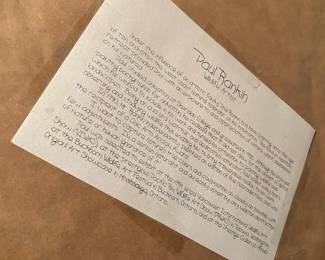 1995 Framed & Matted Print "The Watcher" by Paul Rankin