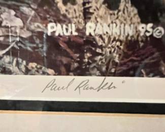 1995 Framed & Matted Print "The Watcher" by Paul Rankin