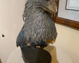 1992 Bronze Sculpture of an American Eagle by Mark Hopkins