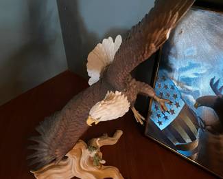 Lenox King of The Sky 1989 American Bald Eagle Figurine