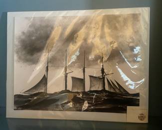Matted Print "Lumber Ship Commodore"