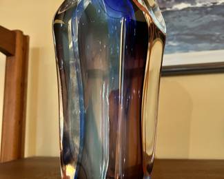 Abstract Blown Glass Vase