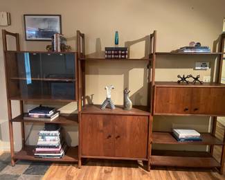 Mid Century Modern Wall Unit Entertainment Center