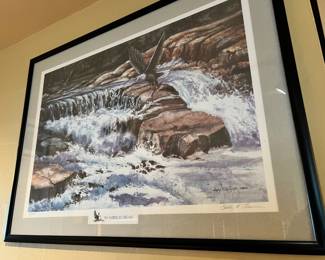 1991 Framed & Matted Print "An American Dream" by Sally R. Simmer