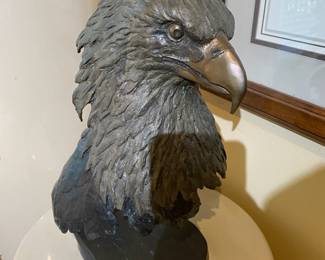 1992 Bronze Sculpture of an American Eagle by Mark Hopkins