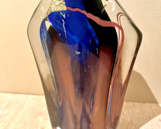 Abstract Blown Glass Vase