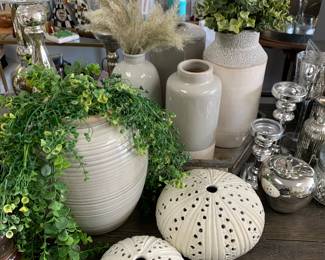 Vases and decorative table scape 
$5-50