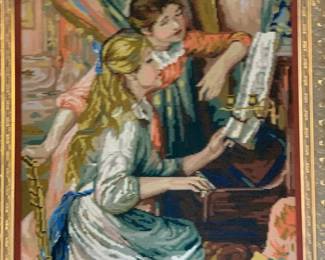 Vintage Renoir Needle Point 
Etsy 495 our price 225 
