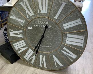 Decorative metal clock was 150 selling 75