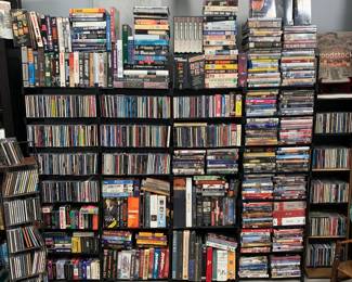 Assorted CDs DVDs VHS and Boxes Sets 
New and used $2 on up 