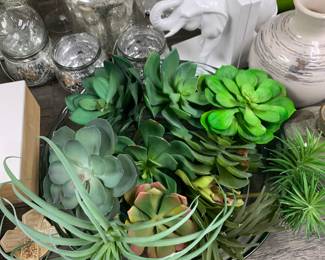 Assorted Faux Succukents $3-10