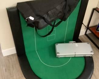 Poker felt table topper