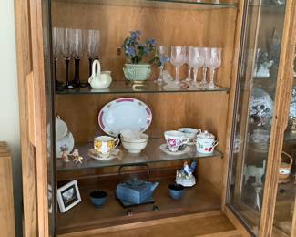 Fine crystal wine glasses