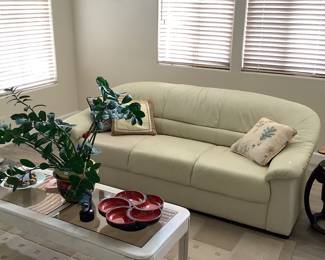 Italian leather sofa