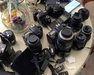 Cameras, lenses, and camera equipment 