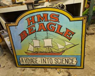 HMS Beagle Sign