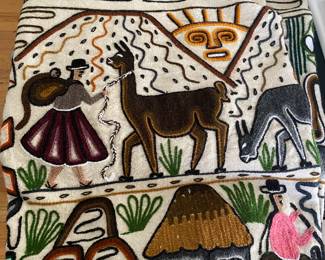 Vintage Peruvian Wall Hanging/blanket