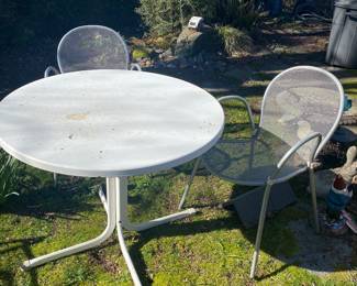 Patio table and chairs